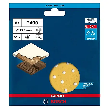 Bosch Expert Juego de papel de lija M470