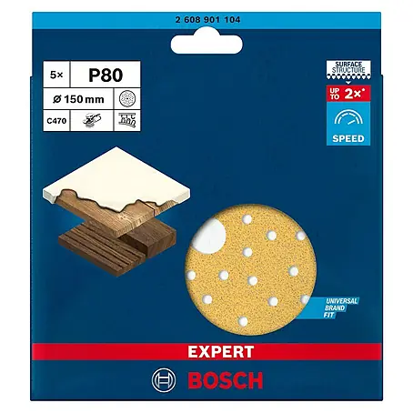 Bosch Expert Juego de papel de lija C470