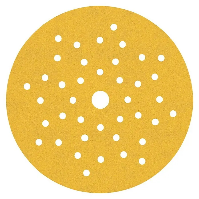 Bosch Expert Juego de papel de lija M470 - Diámetro: 125 mm, Grano: 240 mm, 5 ud., Malla - Papel de lija amarillo con agujeros. Ideal para lijar, compatible con lijadoras comunes, alto rendimiento de abrasión para un trabajo eficiente.