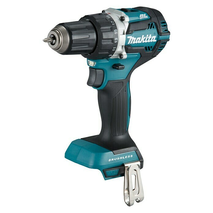 Makita Taladro atornillador de batería (18 V, Iones de litio, Sin batería, Número de revoluciones marcha en vacío: 2.000 r.p.m.)