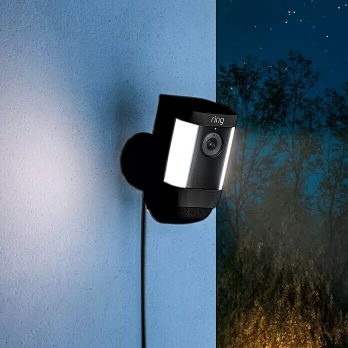 Ring Überwachungskamera Spotlight Cam Pro BatterySchwarz, Auflösung: 1.080 Pixel (Full HD), Akku