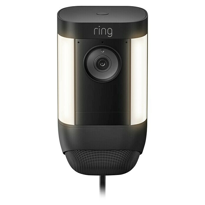 Ring Überwachungskamera Spotlight Cam Pro Plugin (Schwarz, Auflösung: 1.080 Pixel (Full HD), Netzanschluss) | BAUHAUS
