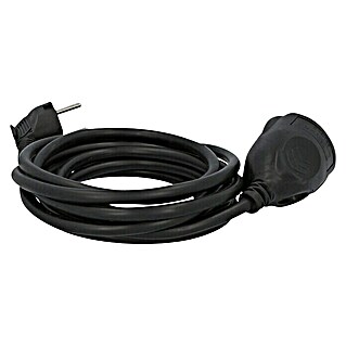 Voltomat Produžni kabel (Crne boje, 3 m, H05VV-F, Broj parica: 3, 1,5 mm²)