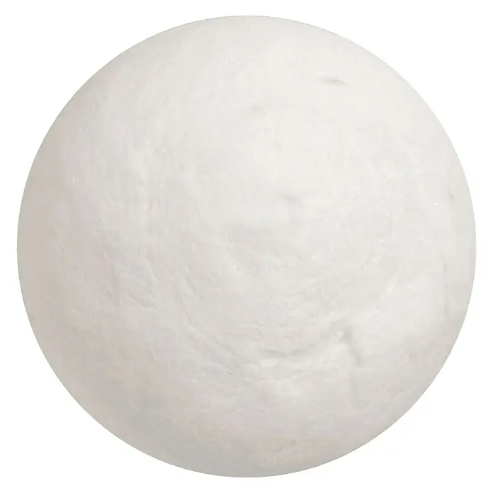 Wattekugel - Durchmesser: 30 mm, Weiß - Ein strahlend weißer Badeball, der mit seiner glatten Textur und sanften Form zum Entspannen einlädt.
