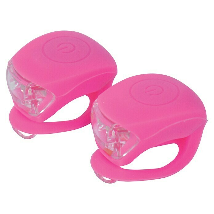 Dresco Fietsverlichtingsset Siliconen Roze (Led, Rood / Wit) | BAUHAUS