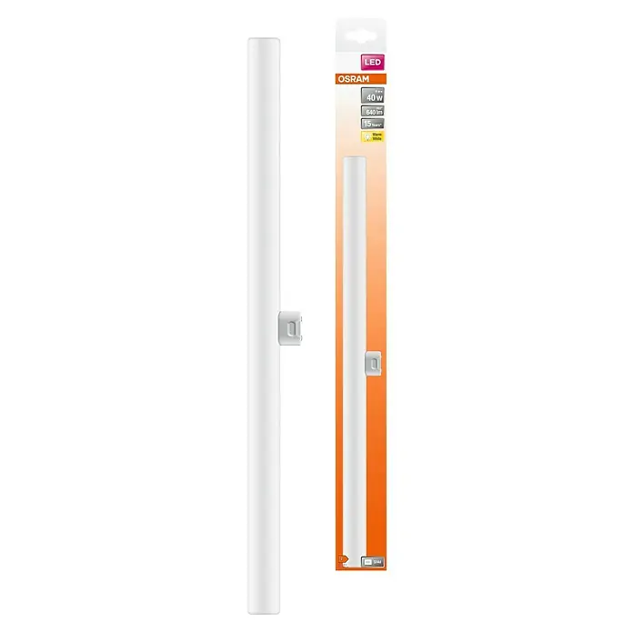 Osram LED-Röhre LEDINESTRA BASE - Warmweiß, 640 lm, S14d - OSRAM LED-Röhre mit 40W, 640lm, für effiziente Beleuchtung. Die lange Lebensdauer von 15 Jahren sorgt für dauerhafte Helligkeit und Zuverlässigkeit.