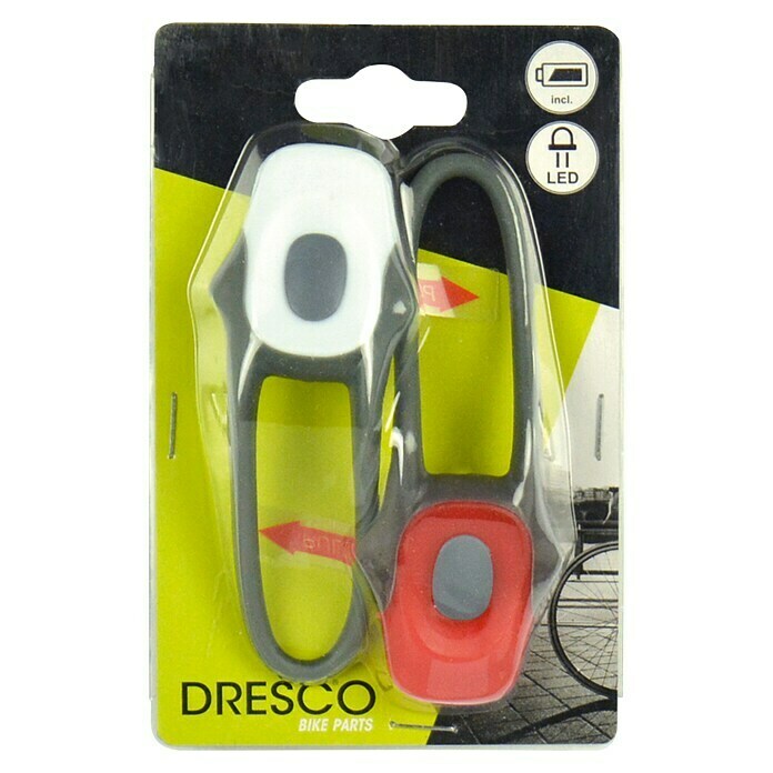 Dresco Fietsverlichtingsset Frog (Led, Rood / Wit) | BAUHAUS