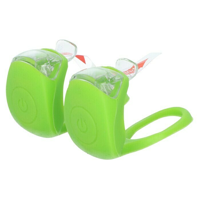 Dresco Fietsverlichtingsset Siliconen Lime (Led, Rood / Wit) | BAUHAUS