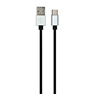 Carpoint USB-kabel USB naar USB-C (200 cm, Zwart)