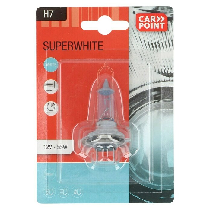 Carpoint Rem- en achterlichtlampen Superwhite (12 V, 1 st., H7) | BAUHAUS
