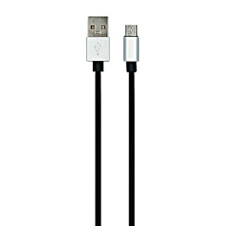 Carpoint USB-kabel USB naar Micro USB (200 cm, Zwart)