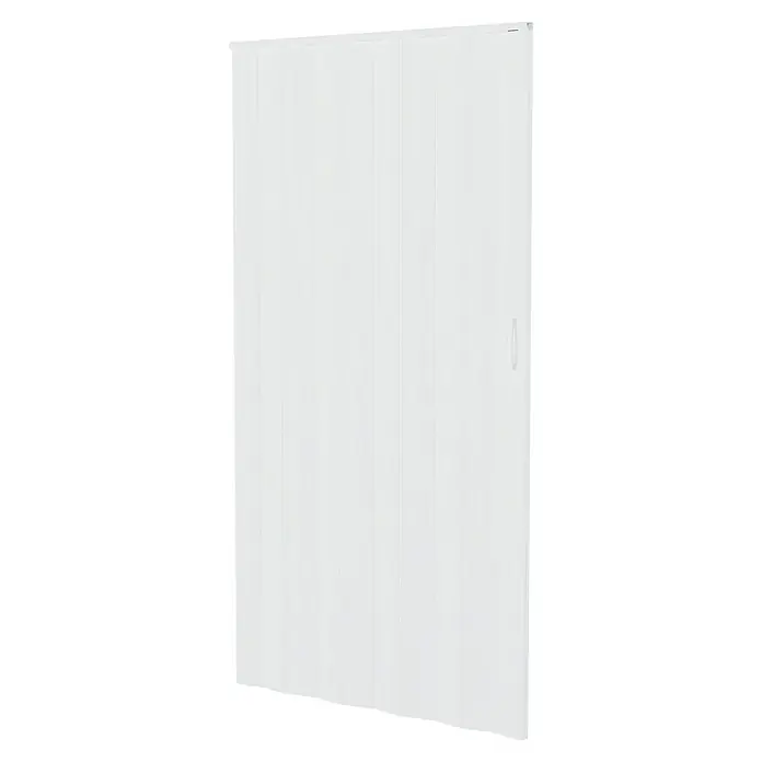 Falttür - 100 x 200 cm, Esche weiß - Eine weiße Schiebetür, ideal als Raumteiler oder für Schränke, bietet Privatsphäre und eine moderne Optik.