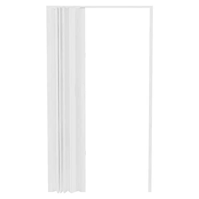 Falttür - PVC, Esche Weiß, 100 x 200 cm