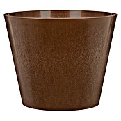 Scheurich Pflanztopf Purista+ (Außenmaß (Ø x H): 36,6 x 32,3 cm, Kunststoff, Walnussbraun, Mit Bewässerungssystem) | BAUHAUS