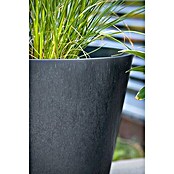 Scheurich Pflanztopf Purista+ (Außenmaß (Ø x H): 29,8 x 24 cm, Kunststoff, Carbonschwarz, Mit Bewässerungssystem) | BAUHAUS