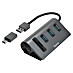 Hama USB-Hub-Kartenleser 5 Ports, 3x USB-A, SD, microSD 