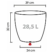 maximaler Diskontsatz Scheurich Barceo Granitschwarz) (Außenmaß BAUHAUS x H): 30 Kunststoff, 39 Pflanztopf cm, | (Ø x