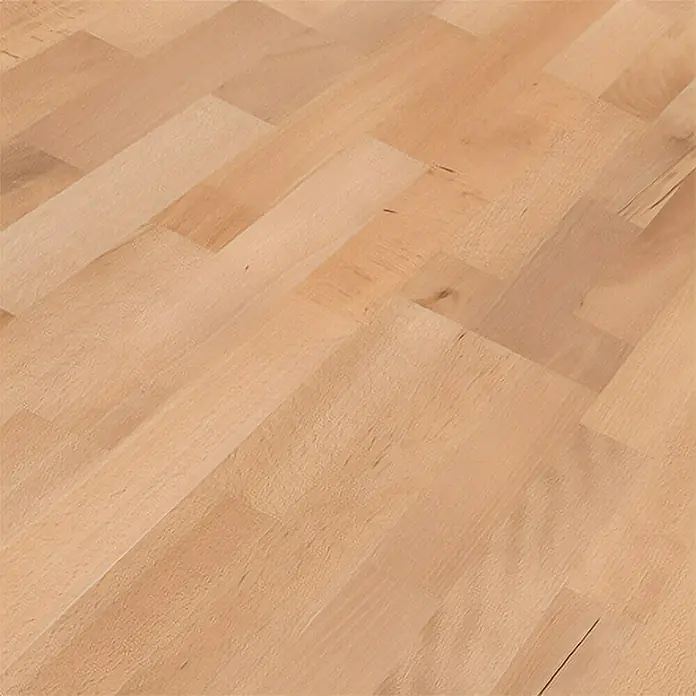 LOGOCLIC Parkett - Buche, Schiffsboden, 1.085 x 180 x 12 mm - Helles, klassisches Fischgrätparkett aus Holz, ideal für ein stilvolles und warmes Ambiente in jedem Raum.