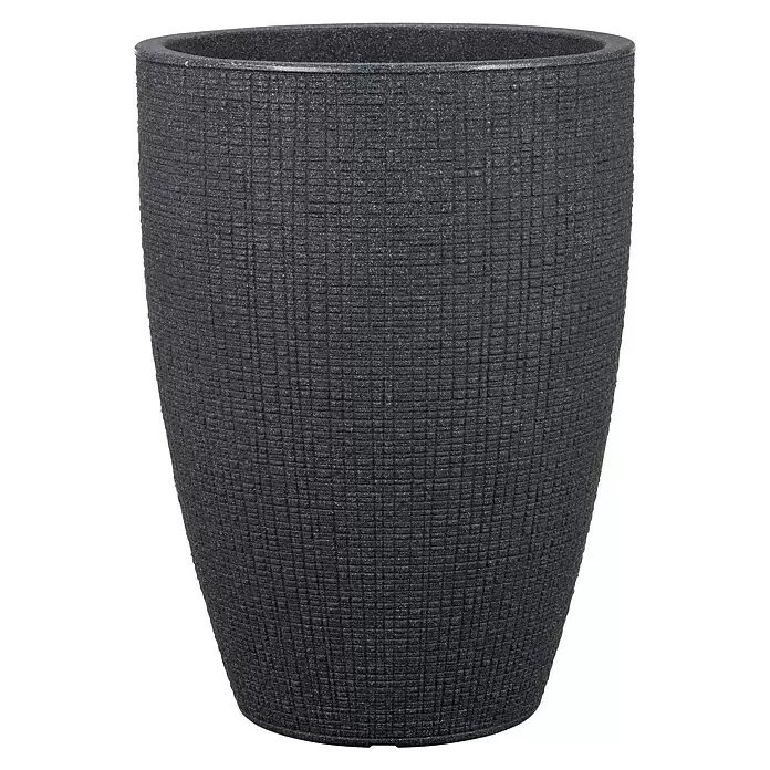 Scheurich Barceo Pflanzsäule rundAußenmaß (Ø x H): 39 x 53,5 cm, Kunststoff, Granitschwarz
