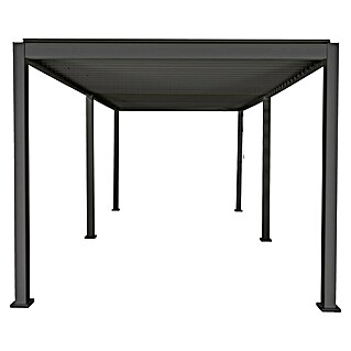 Sorara Lamellenpavillon Mirador Deluxe (B x T: 300 x 600 cm, Farbe Gestell: Anthrazit, Aluminium)