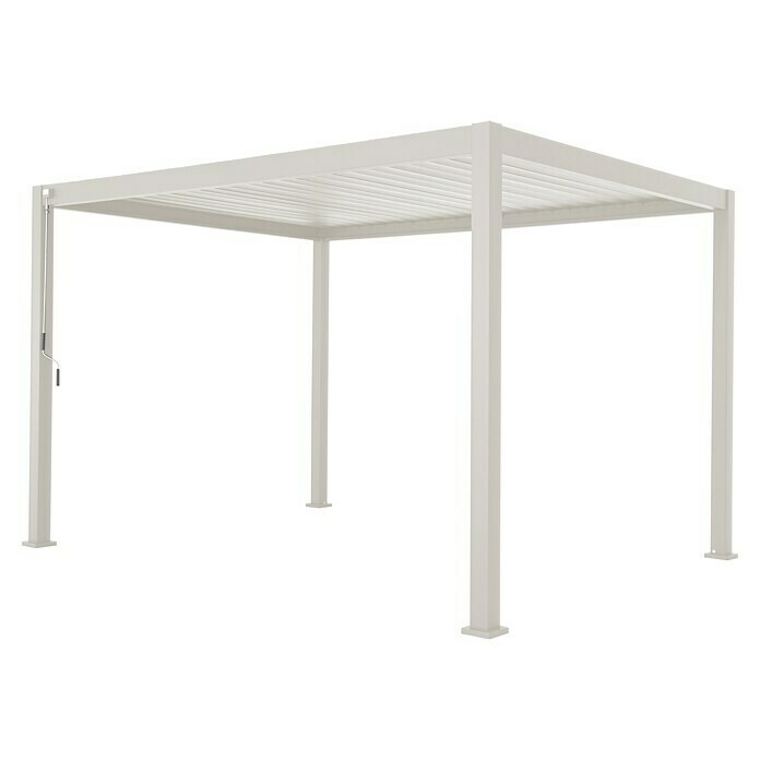 Sorara Lamellenpavillon Mirador Deluxe (B x T: 300 x 400 cm, Farbe Gestell: Weiß, Aluminium) | BAUHAUS