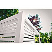 Sorara Pavillon-Seitenwand aus Lamellen (B x H: 123 x 240 cm, Weiß, Für die Modelle Classic und Deluxe mit Länge 400 cm) | BAUHAUS