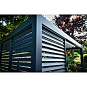Sorara Pavillon-Seitenwand aus Lamellen (Anthrazit, Für die Modelle Classic und Deluxe mit Länge 360 cm) | BAUHAUS