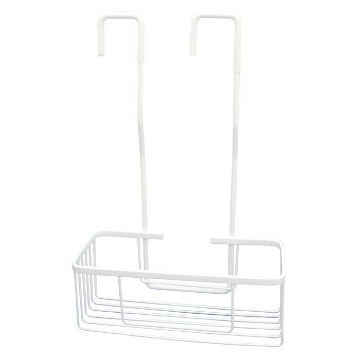 CM Baños Cesta de baño portagel (L x An x Al: 13,5 x 46 x 30,5 cm, Blanco)