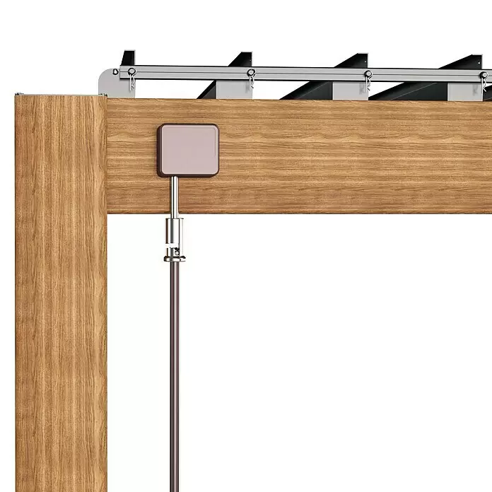 Sorara Lamellenpavillon Mirador DeluxeB x T: 300 x 400 cm, Farbe Gestell: Eiche Hell, Aluminium