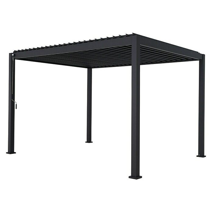 Sorara Lamellenpavillon Mirador Deluxe (B x T: 300 x 400 cm, Farbe Gestell: Anthrazit, Aluminium) | BAUHAUS