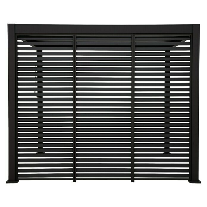 Sorara Pavillon-Seitenwand aus Lamellen (B x H: 113 x 240 cm, Anthrazit, Für die Modelle Classic und Deluxe mit Länge 360 cm) | BAUHAUS