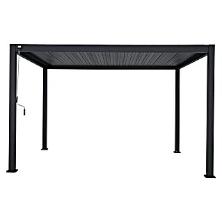 Sorara Lamellenpavillon Mirador Deluxe (B x T: 300 x 400 cm, Farbe Gestell: Anthrazit, Aluminium)