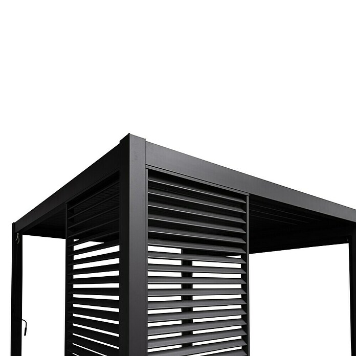 Sorara Pavillon-Seitenwand aus Lamellen (Anthrazit, Für die Modelle Classic und Deluxe mit Länge 360 cm) | BAUHAUS