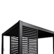 Sorara Pavillon-Seitenwand aus Lamellen (Anthrazit, Für die Modelle Classic und Deluxe mit Länge 360 cm) | BAUHAUS