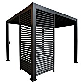Sorara Pavillon-Seitenwand aus Lamellen (Anthrazit, Für die Modelle Classic und Deluxe mit Länge 360 cm) | BAUHAUS