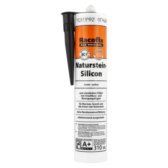 Racofix Naturstein-Silikon - Schwarz, 310 ml