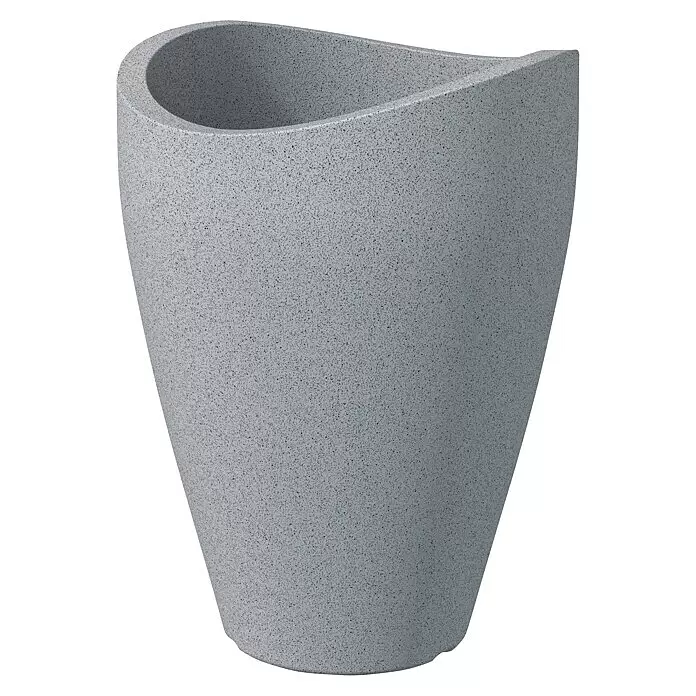 Scheurich Wave Globe Pflanzsäule rundAußenmaß (Ø x H): 49,6 x 67 cm, Kunststoff, Steingrau