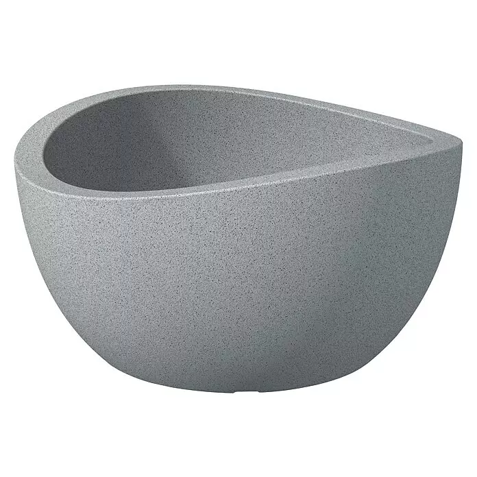 Scheurich Pflanzschale rund Wave GlobeAußenmaß (Ø x H): 39,3 x 21 cm, Kunststoff, Steingrau