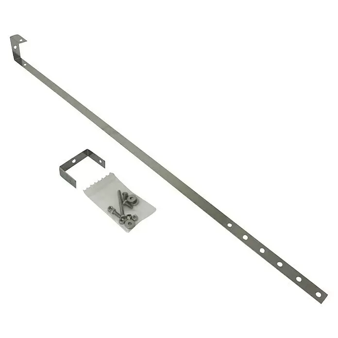 Absaar Universalhalterung - Edelstahl, Stärke: 3 mm - Diagonale Ansicht
