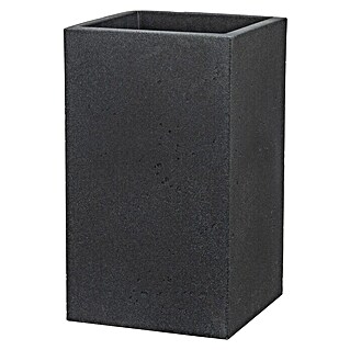 Scheurich Pflanzsäule eckig C-Cube (Außenmaß (L x B x H): 28 x 28 x 47,7 cm, Kunststoff, Schwarz)