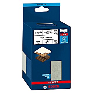 Bosch Expert Taco de lijado M480 (Medidas lija abrasiva: 80 x 133 mm)