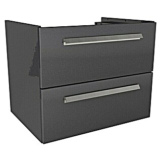 Lanzet K1 Waschtischunterschrank  (59,2 x 44,3 x 48,3 cm, Grafit)