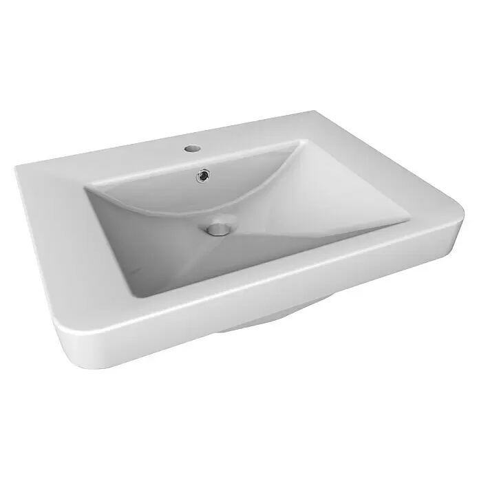 Lanzet K2 Einbauwaschbecken64 x 48 cm, Weiß