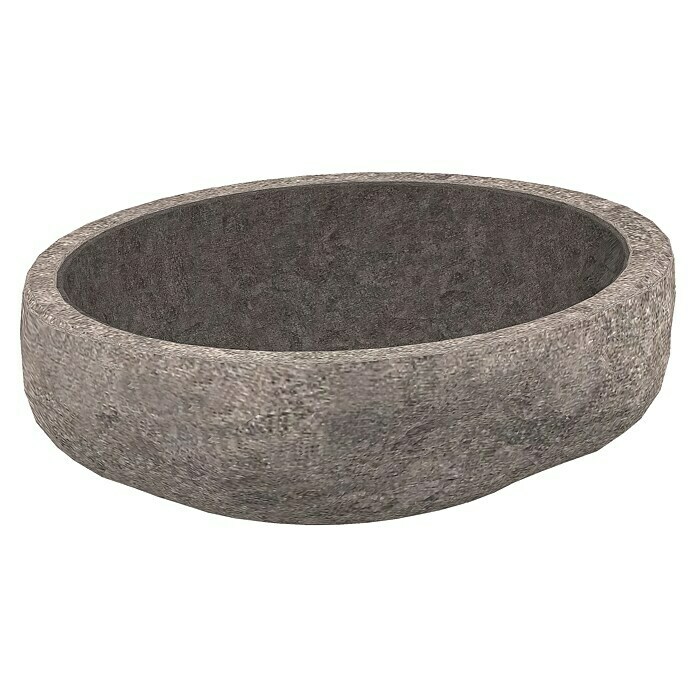 Astor Tree Lavabo de sobremesa (An x L: 55 x 43 cm, Piedra de río, Natural) | BAUHAUS