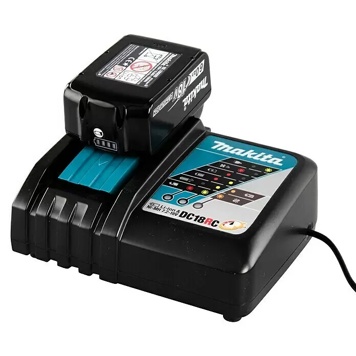 Makita LXT 18V Akku & Ladegerät Power Source Kit - 2 Akkus, 18 V, Li-Ionen, 3 Ah - Detailaufnahme