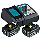 Makita Akku & Ladegerät Power Source Kit (18 V, 2 Akkus, 6 Ah)