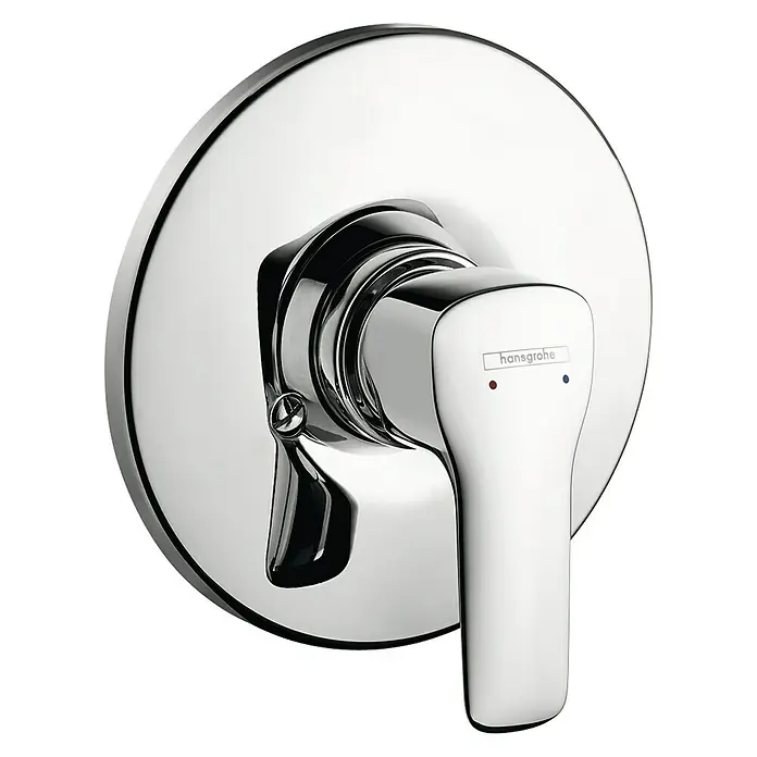 Hansgrohe MySport Grifería empotrada de ducha - Cromo, Brillante - Mezclador monomando brillante Hansgrohe para duchas, diseño elegante para baños modernos.