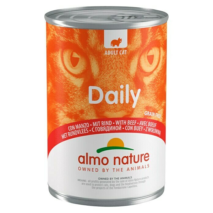 Afbeelding van Almo Nature Natvoer voor katten Dailymenu Rund 400 g