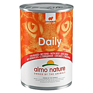 Almo Nature Natvoer voor katten Dailymenu Rund (400 g, Volledig voer)