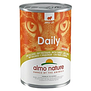 Almo Nature Natvoer voor katten Dailymenu Kalkoen (400 g, Volledig voer)